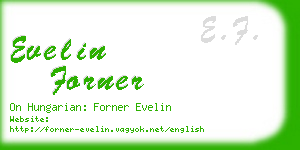 evelin forner business card